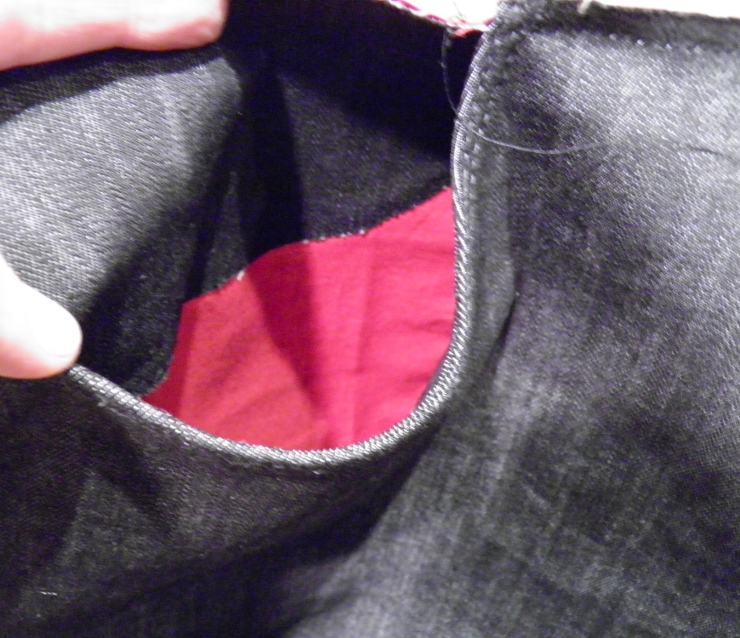 Black Jeans Red Lining