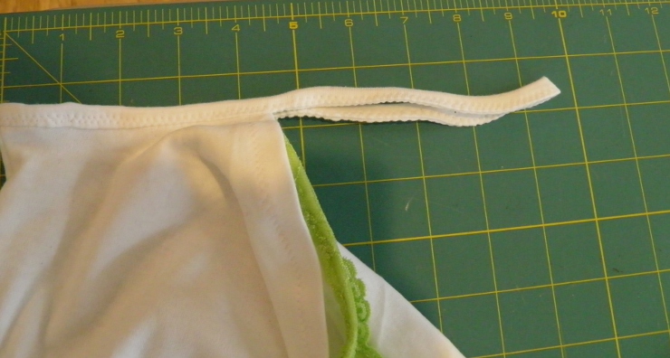 easuring a completed cami strap