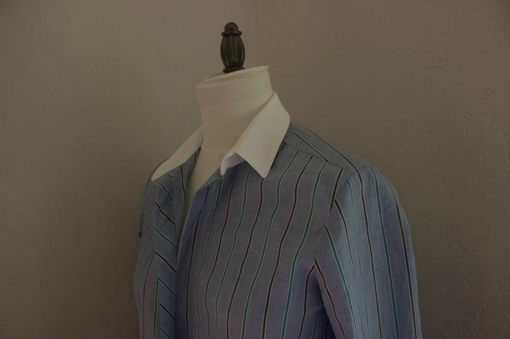 How to iron a collar when making a shirt by Sew Maris
