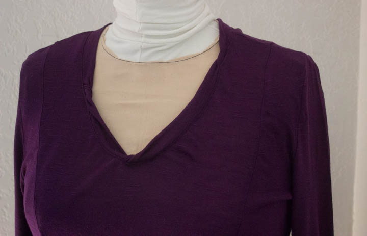 Purple Tissue Knit T-shirt by Sew Maris